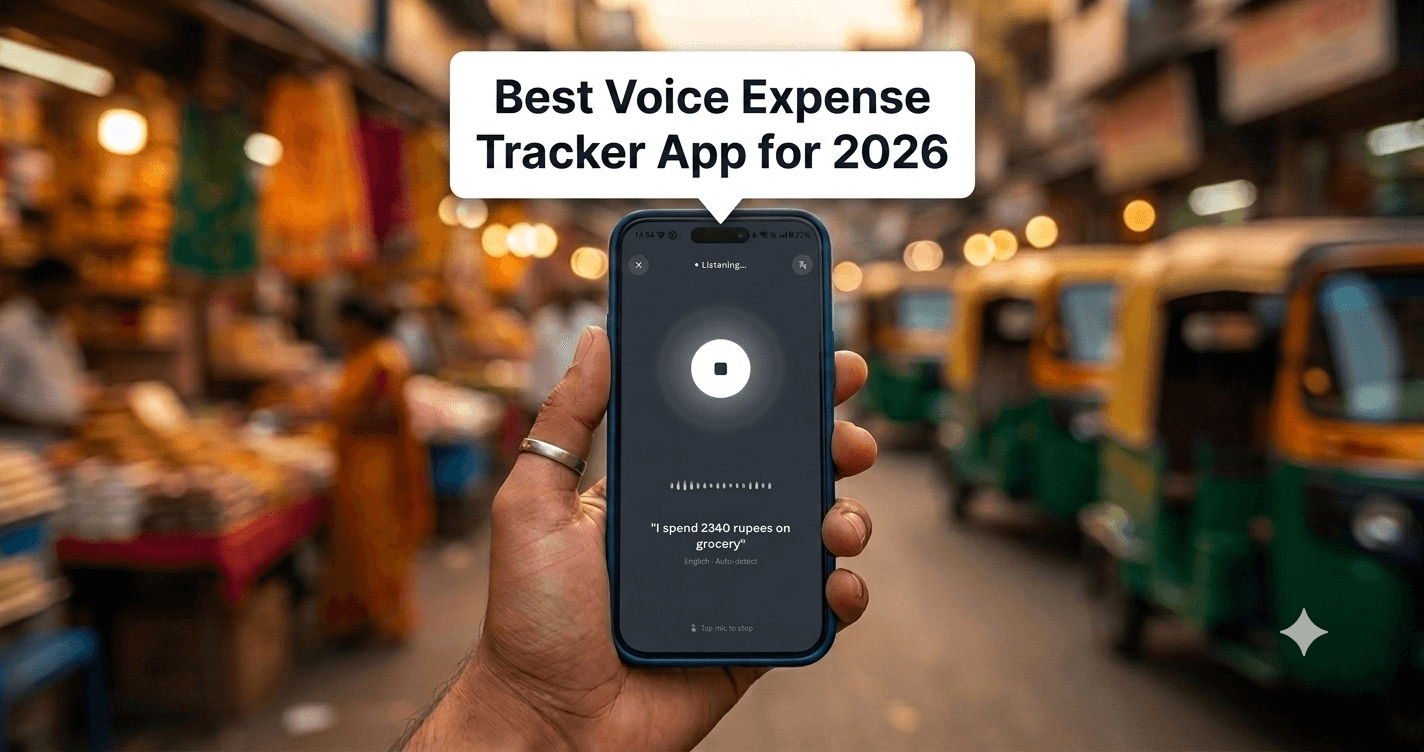 Cover image for the Voxpense article "Best Voice Expense Tracker App for 2026"
